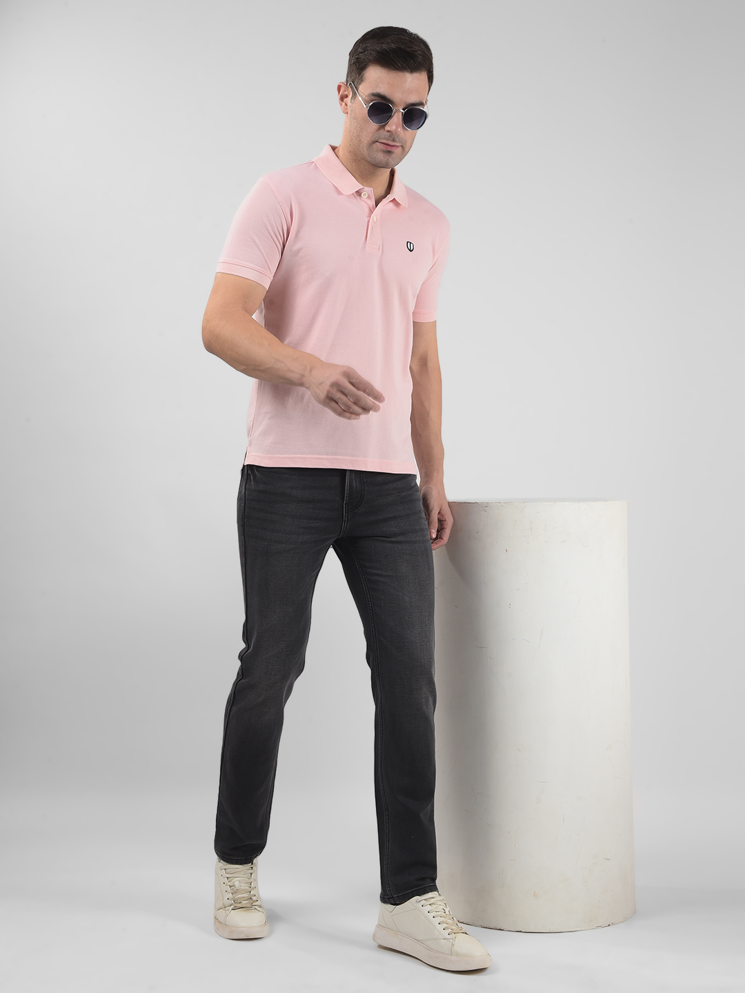 Numero Uno Men SOLID Pink T-Shirt